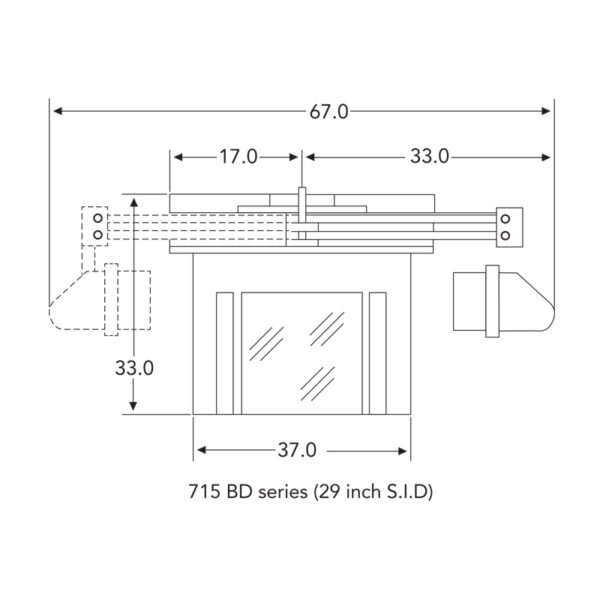 X-Cel 715-BD footprint