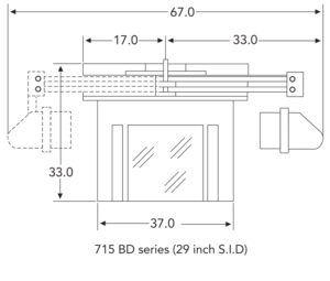 X-Cel 715-BD footprint